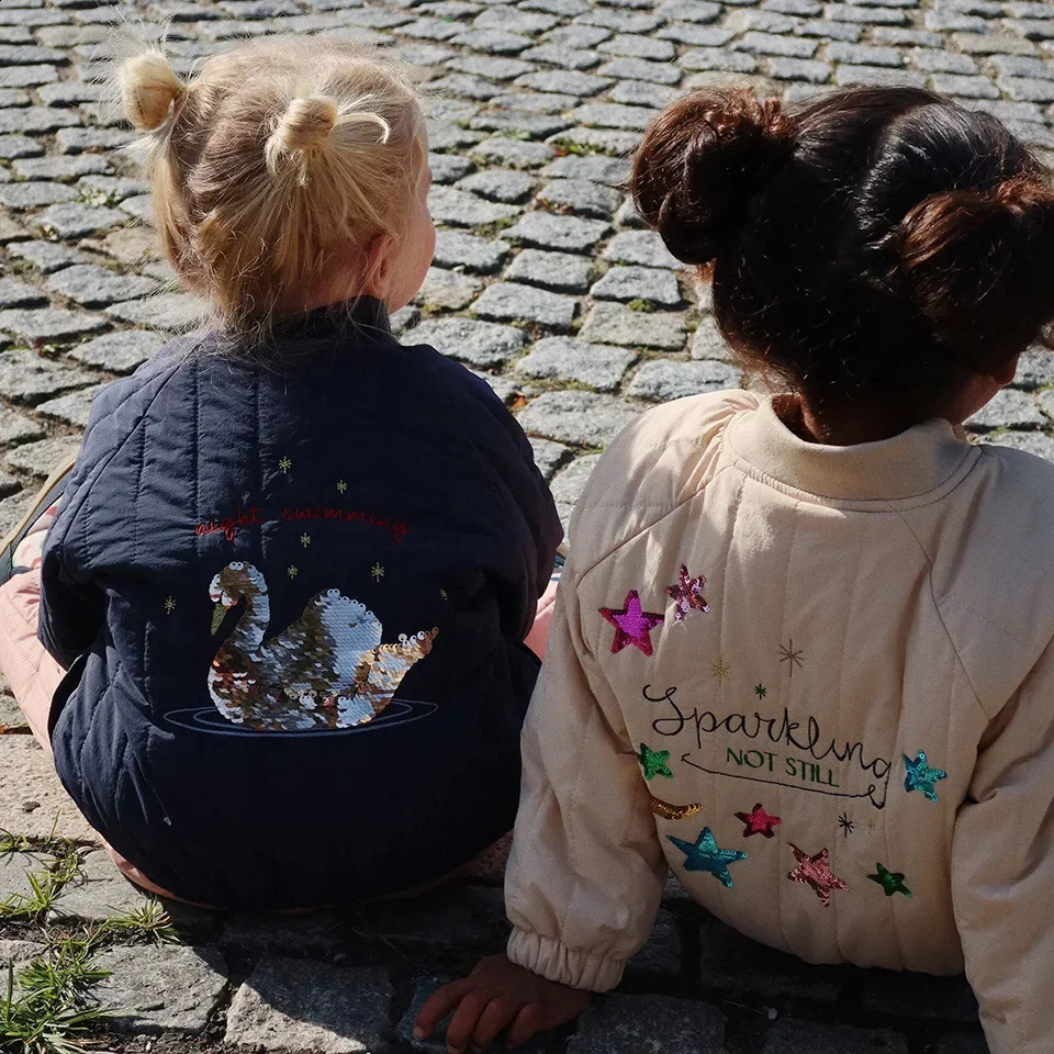 2025 Konges Slojd Winter Baby Boys Cartoon Lambswool Jackets Kids Clothes Girls Jackets Outerwear Coats Boys Flight Suit Jacket 250912