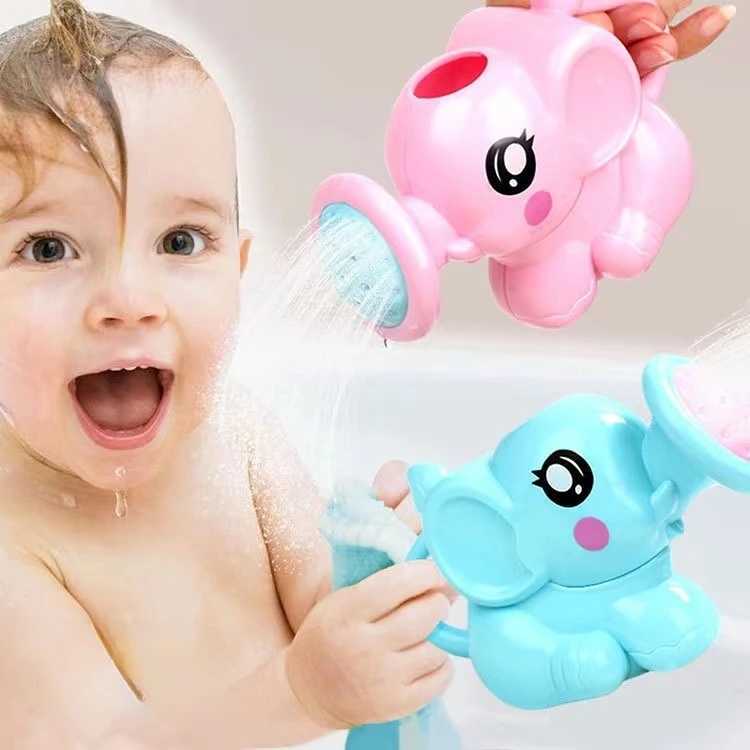 Baby Bath Toys Lovely Plastic Elephant Shape Water Spray for Baby Shower Swimming Toys Kids Gift Baby Kids Toy C250915