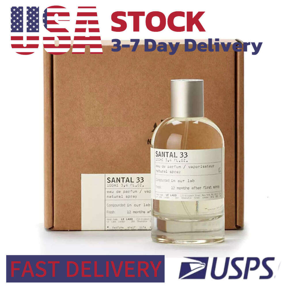 Promotion perfume 100ml Santal 33 Cologne for Men Women 3-5 Days Delivery us stock with Good Smell High quality Fast delivery Fragrance Spray