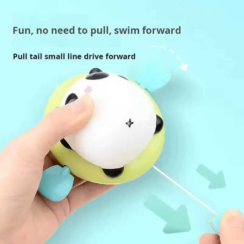 Pull Go baby bath toys pink little pig cute swimming pig water spray toy bathtub toy suitable for young children to use C250915