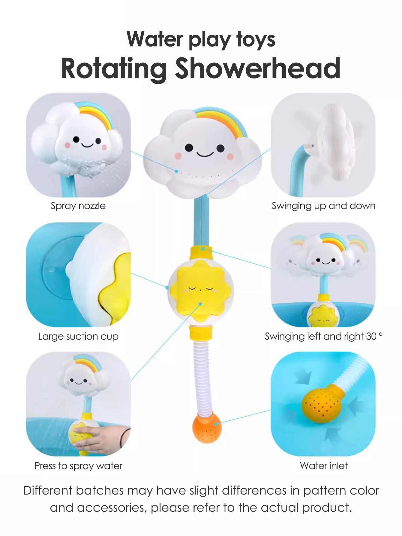 Baby Cartoon Monkey Classic Shower Bath Toy Animal Sprinkle Bathroom Swimming Bathing Shower Educational Toys For Kid Gift C250915