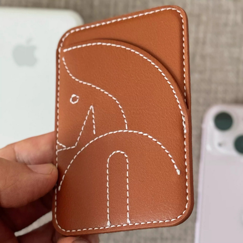 stampup Mage Safe, Leather Holder Magnetic Phone Case NFC Accessories, ID Card Storage Bag