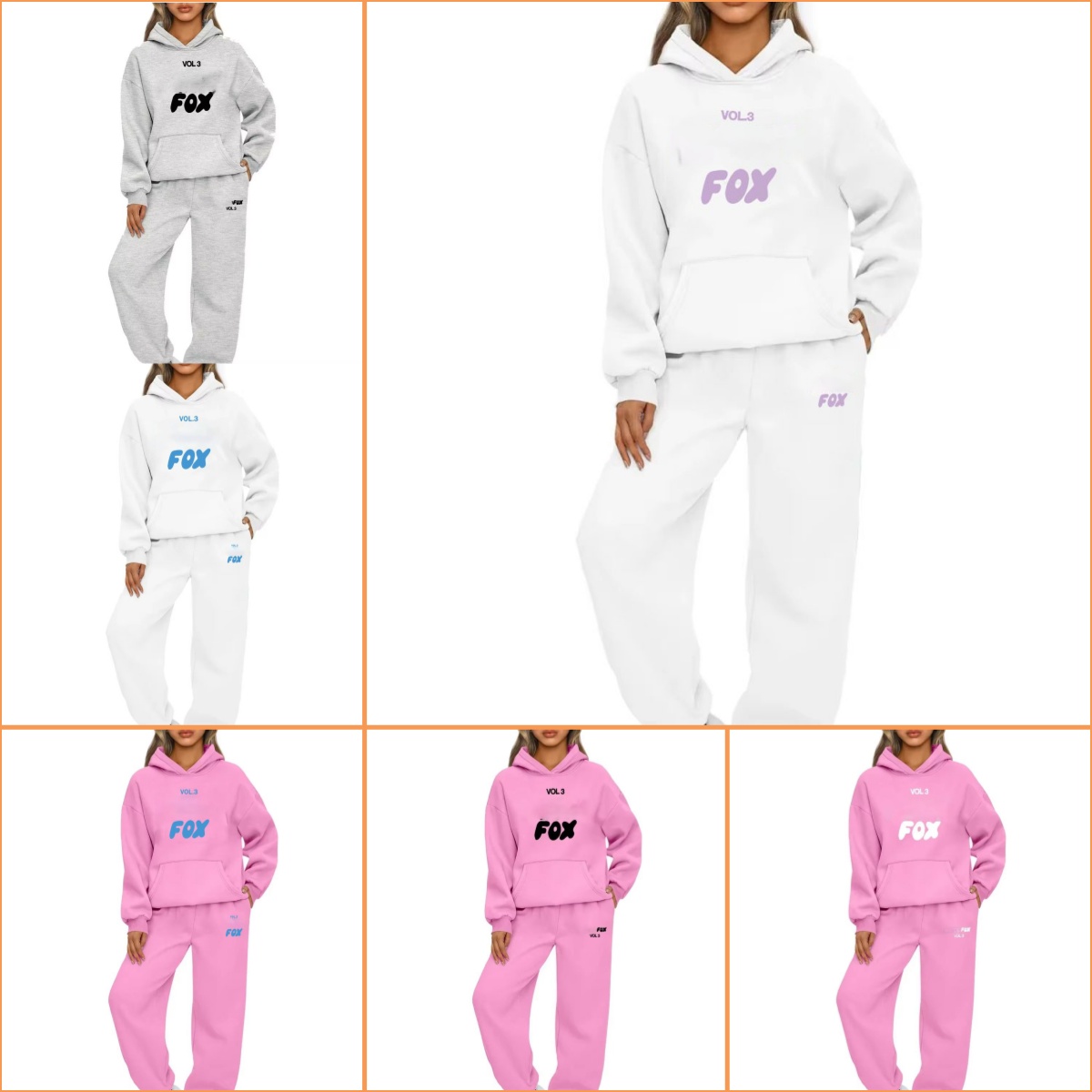 Women's Tracksuits Women Autumn Winter Hooded Sweatshirt Suit Couple Jogging Hoodies Sweatpants Two Pieces Set Streetwear Casual Sports