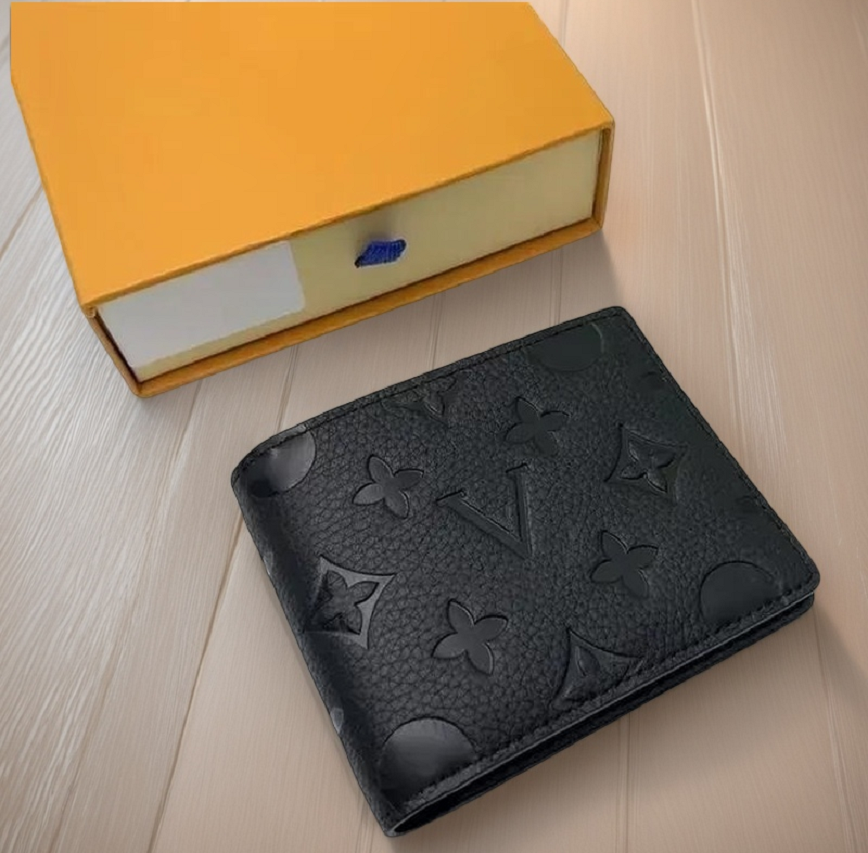 Genuine leather Designers Men wallets flower card holder women fashion plaid style purse mens Clutch wallet luxurys Man Bags with box and dustbag 62650 1A