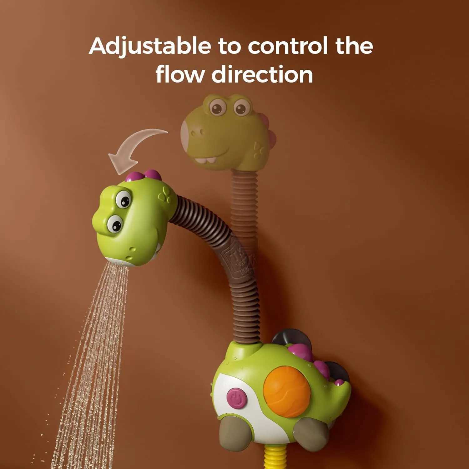 Baby Bath Toy with Shower Head Dinosaur Water Spray Squirt Shower Faucet and Bathtub Water Pump Summer Essentials for Toddlers C250915