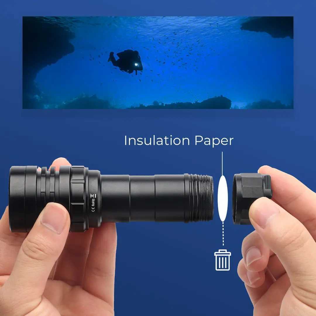 Sofirn SD05 Scuba Diving Flashlight XHP502 21700 Lantern 3000lm IPX8 Waterproof Magnetic Ring Orange Peel Reflector 18650 Torch C250915