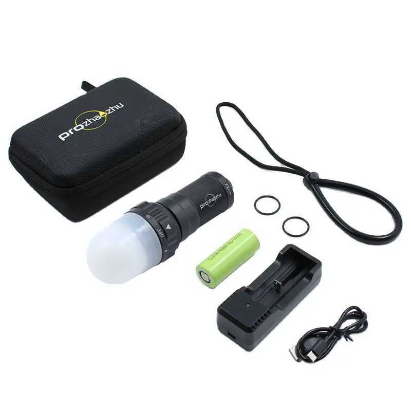 Diving Strobe 3000 Lumen IP68 200M Alumium Alloy Rechargeable Scuba Signal Light C250915