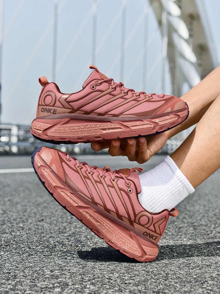ONKE Autumn Lightweight Mesh Breathable Running Men's New Shock Absorption Anti-Slip Wear-Resistant Sports Shoes Women's Odor-Resistant