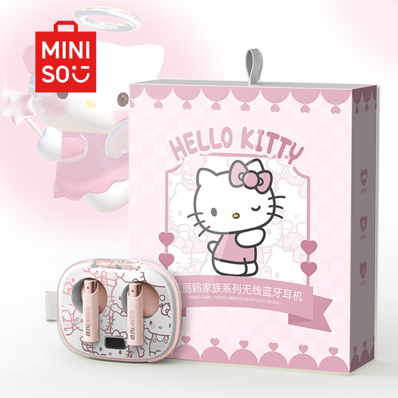 MINISO Sanrio joint Hello Kitty bluetooth headset hellokitty cute new wireless in-ear girls headset