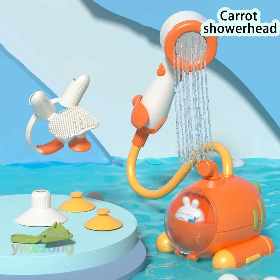 Baby Bath Electric Submarine Toys Shower Sucker Interactive Play Spray Bathtub Water Toys Sprinkler Baby Shower for Kids C250915