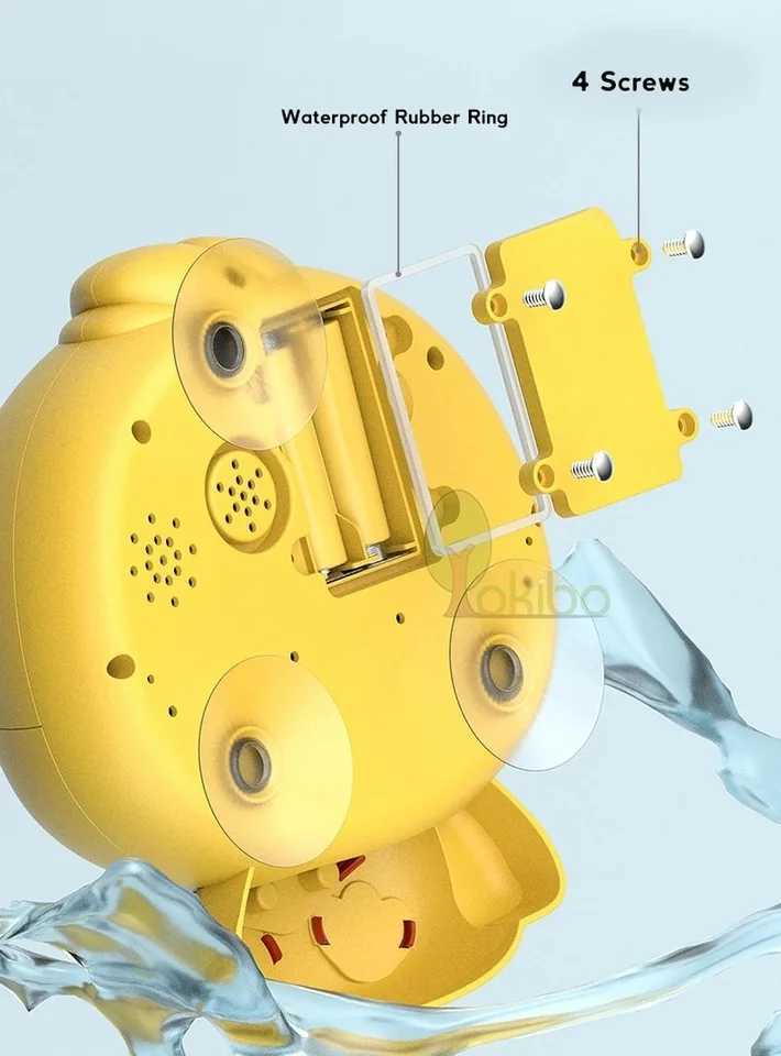 Baby Bath Toys Bubble Machine Duck Music Kids Bath Toy Bathtub Automatic Bubble C250915