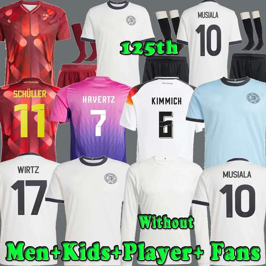 2025 2026 Germany 125-Year Anniversary Soccer Jerseys Player HUMMELS KROOS GNABRY WERNER MUSIALA MULLER HAVERTZ WIRTZ PAVLOVIC OGAN Men Football Shirts Kids