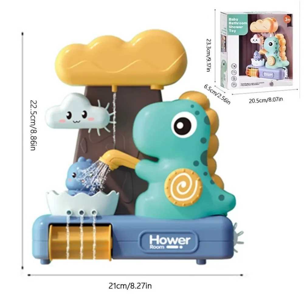 Baby Bath Water Play ToysStacking Cups Water Spray Bathroom Bathing Toy Dinosaurs Bath Toys Bathing Shower Accessories Toy C250915