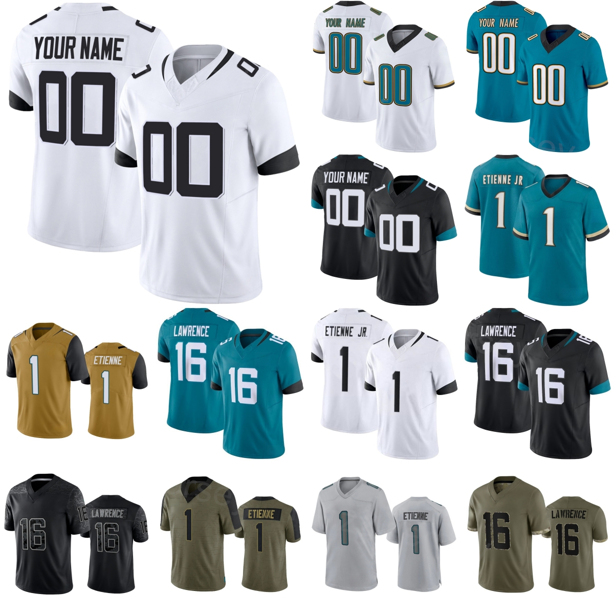 Mens 85 Brenton Strange Jerseys 2025/2026 Football 5 Dyami Brown 16 Trevor Lawrence 12 Travis Hunter 1 Travis Etienne Jr Tank Bigsby Devin Lloyd Color Rush MeiZhouHu