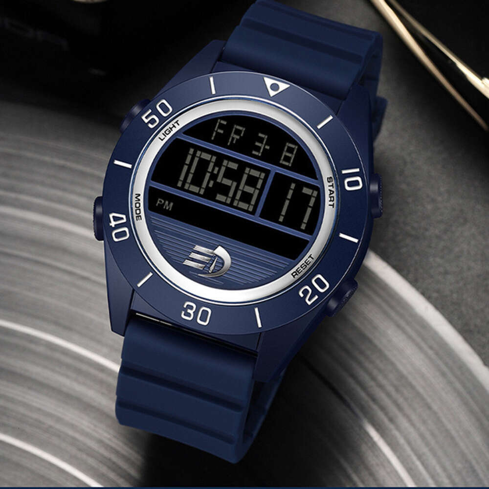 DHwatches Sanda Sports Casual for Men, Student Night Light Trendy Fashionable Waterproof Single Display Digital Electronic Watch