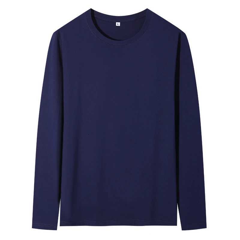 2025 Spring Summer Mens ONeck TShirt Long Sleeve T Shirt Male Solid Tshirt Man Clothing Breathable Men Tops TeesXJ250915