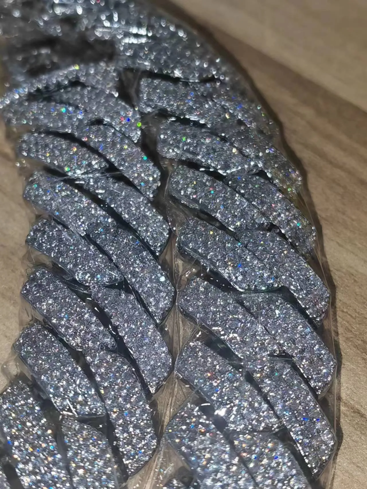 Dia gold necklace 20mm Width 3 Row hop hip jewelry iced Out moissanite dias cuban link chain necklaces designer bracelet Free Shipping