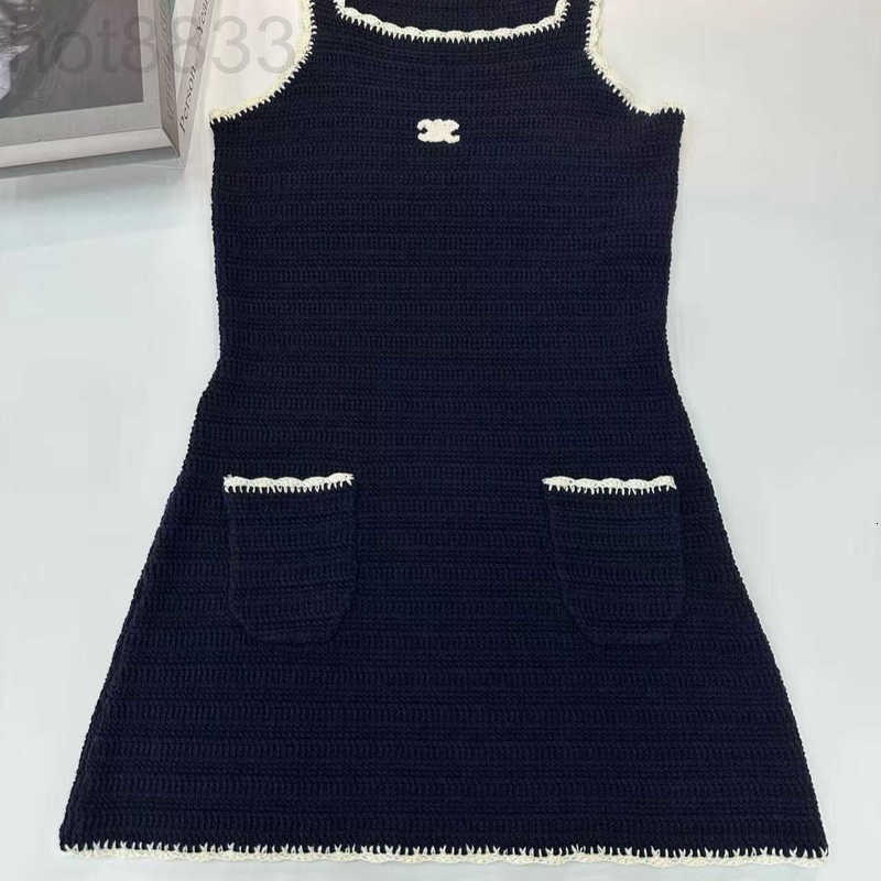 Basic & Casual Dresses Designer 25 Summer Crochet Knitted Strap Dress MBEB