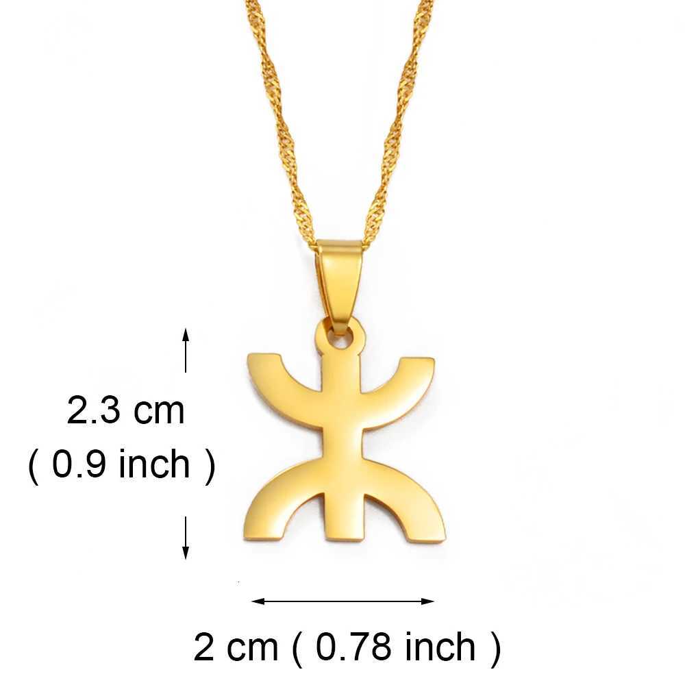 Anniyo 23CM Africa Berbers Symbol Pendant Necklaces African Berber Kabyle Style Amazigh Jewelry 263921 D250915