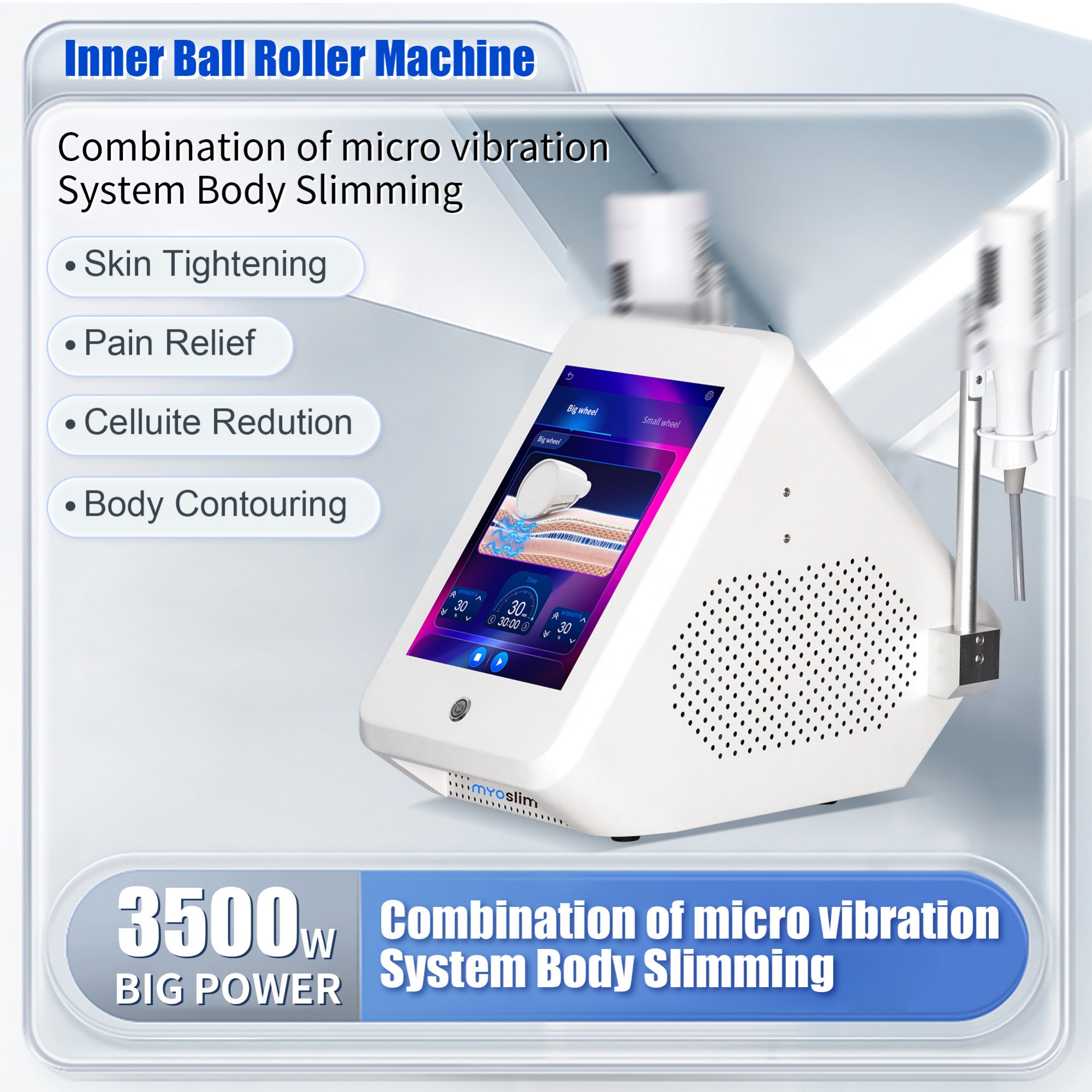 MYOSlim EMS Roller Slimming Device Professional Beauty Salon Fat Reduction Equipment Improve Body Shape Tone Buttocks Build Abs Muscle Toning For Men 