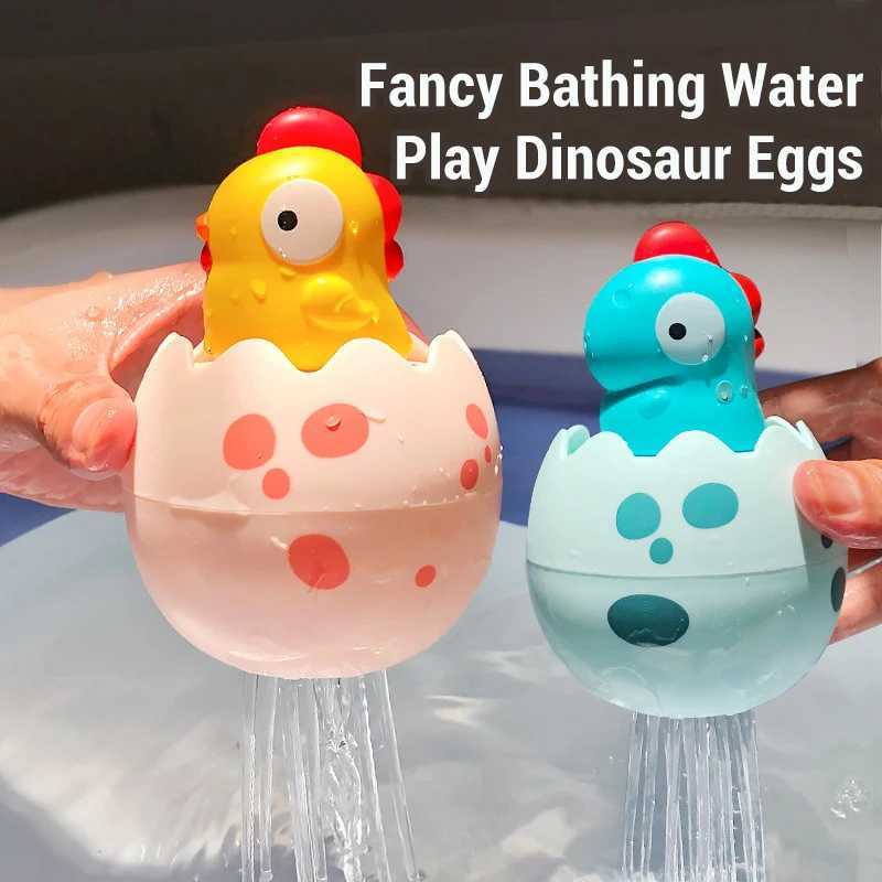 Childrens Water Toy Baby Bath Fun Dinosaur Egg Spraying Water Toy Infant Swimming Pool Beach Puzzle Educational Water Play Gift Y250915