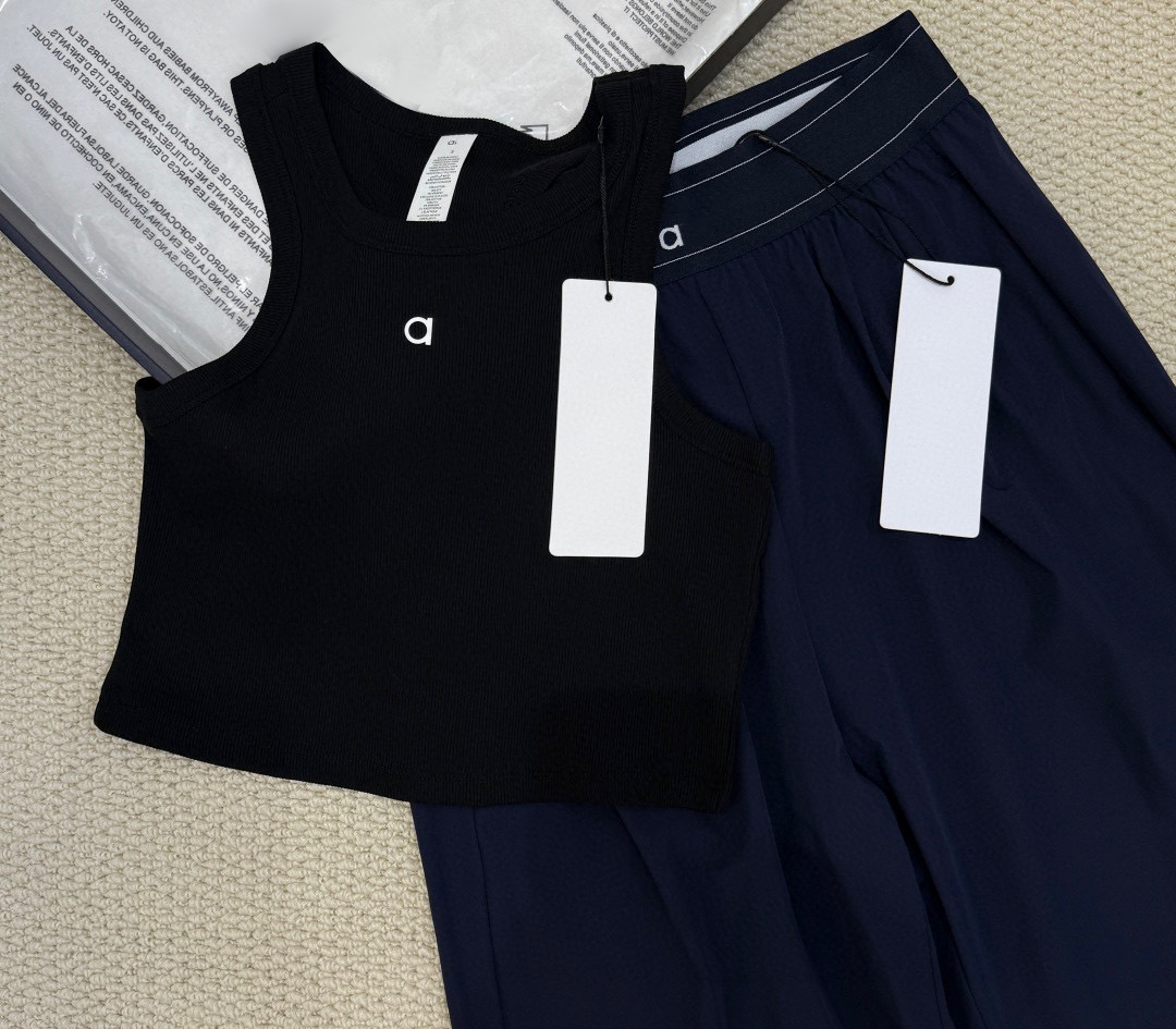 Popular Women Clothes Yoga Set Hoodie Sexy Tank Top Woven Pants Perfect for Photos Autumn Winter Travel Camping Holiday gifts alosetliness women clothes sets