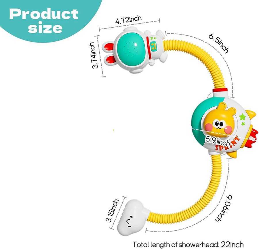 Baby Bath Shower Head Toys for Toddler Bath Toys for Infants Kids Swimming Pool Toys Bathtub Toys for Boys Girls C250915
