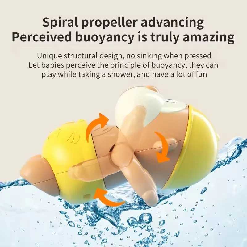 A small monkey toy for childrens bathing driven by a spring is an educational and exquisite bathing toy for children C250915