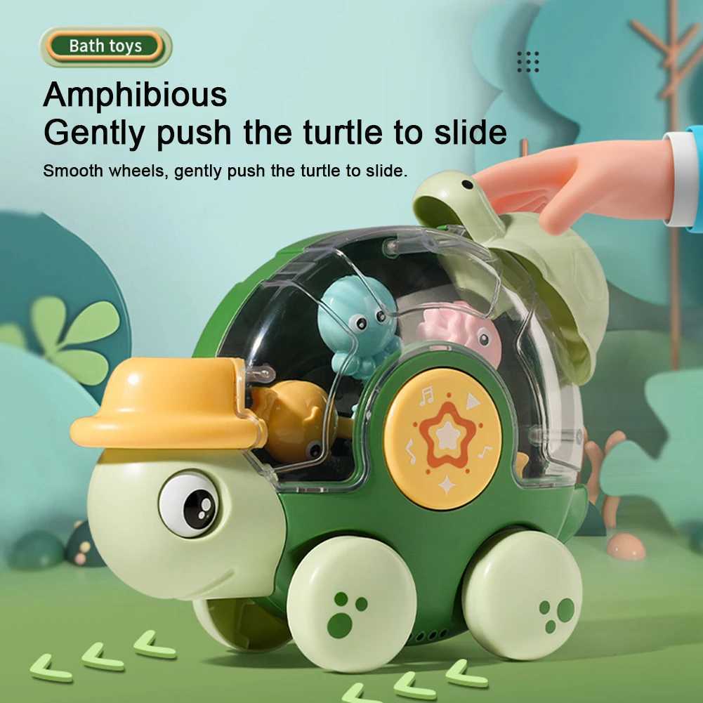 Swimming Turtles Bath Toy with Rolling Eyes Spinning Wheel Swimming Turtle Water Toys for Toddlers 1st Birthday 18M C250915