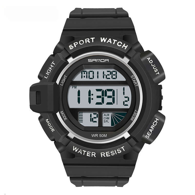 DHwatches Sanda Hot-Selling New Electronic Simple Personality Luminous and Women's Wristwatch Multi-Functional Outdoor Sports Waterproof Men'