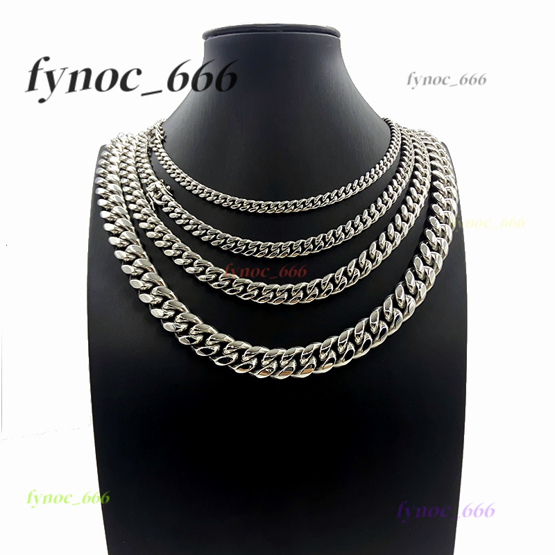 Faucet Chain Necklace Miami Cuba Silver Stainless Steel Trendy Men 6mm 8mm10mm12mm 14mm 16mm 18mm Gold Cuban Link Chain 1pcopp