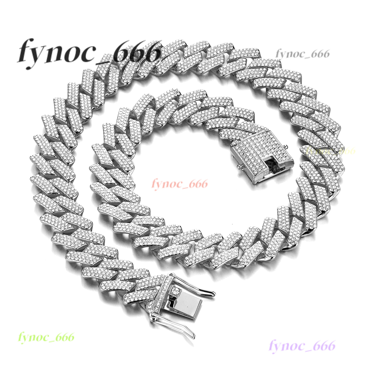 Iced Out Men Jewelry Hip Hop Micro Pave 17mm Cuban Link Chain High Quality Heavy Chunky Necklace 3 Rows Rhinestone