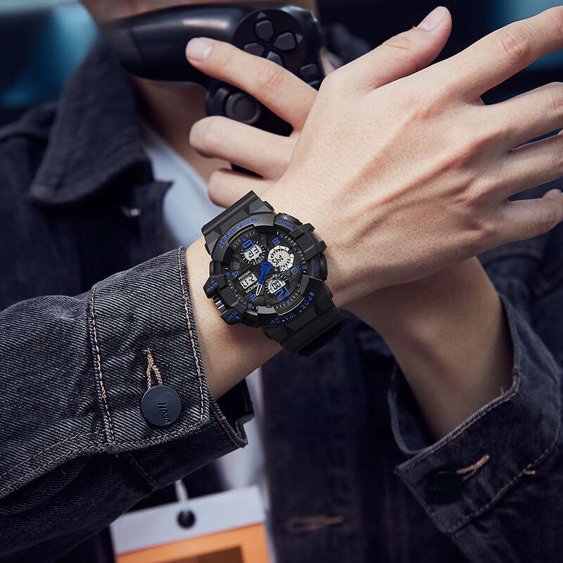 DHwatches New Youth Multifunctional Sports Trendy Korean Version Electronic Watch for Men Personalized Wristwatch