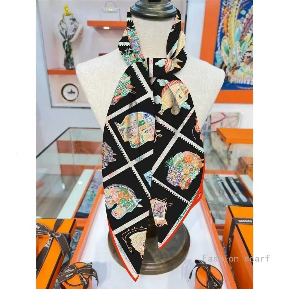 Fashion 1PC 90Cm Twill New Horse Prism Womens Decorative Shawl Large Square Scarf Headscarf Scarf Frame Painting Silk Scarf Wholesale H250915yjfgngjhj