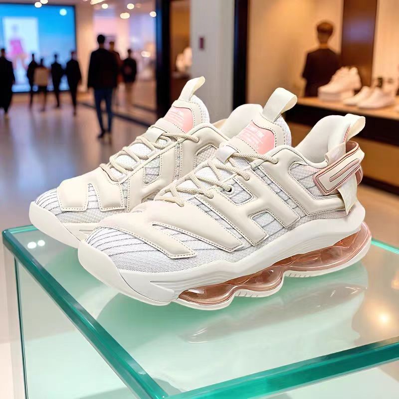 NHOT Men's Height Increasing Sports Shoes Spring Summer Breathable Mesh Autumn High top Warm Cushioned Running Shoes Versatile For Daily Sports