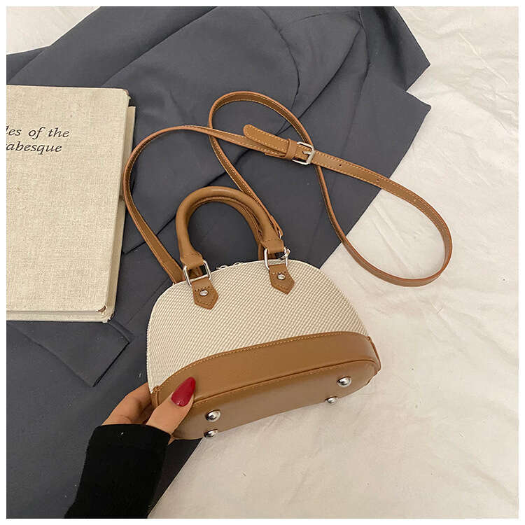 Designer Bag Luxury Bag DH Essentials Spring European American Retro Style PU Shoulder Bag Shell - Shaped Bowling Bags Women