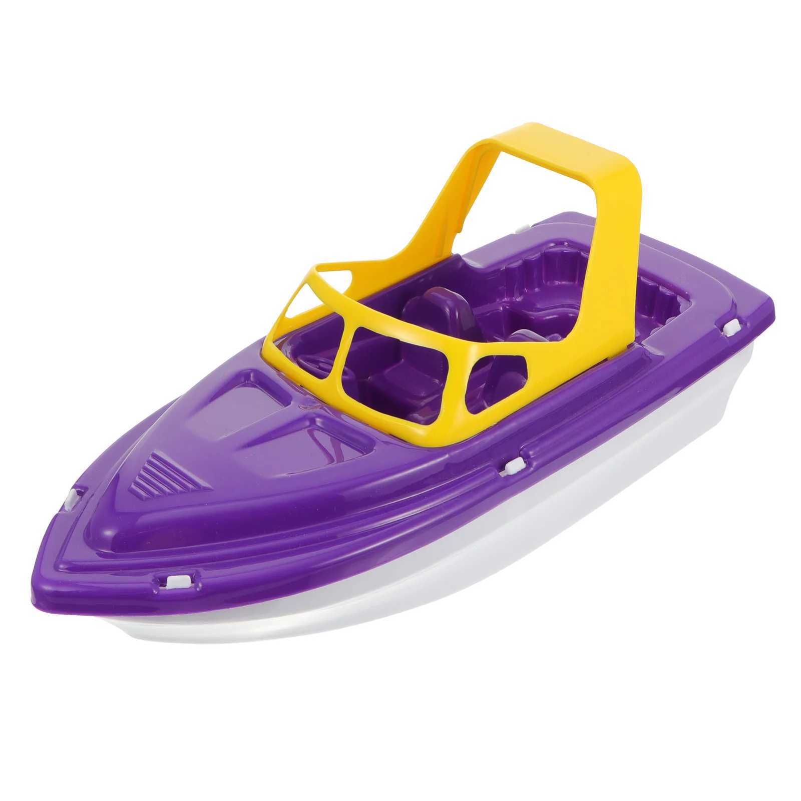 Plastic Speedboat Toy Set Beach Toys Kids Sailing Playthings Bath Boat Race Boat Plastic Boats Pools Water Fun Bath Toy Sets C250915