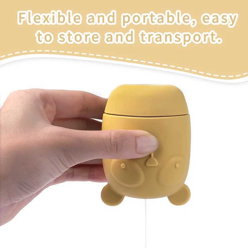 1Set Baby Bath Toys Animal Cute Cartoon Toddler Water Toys Swim Bathroom Baby Silicone Sprinkler Bathtub Animal Toy Infant Kids C250915