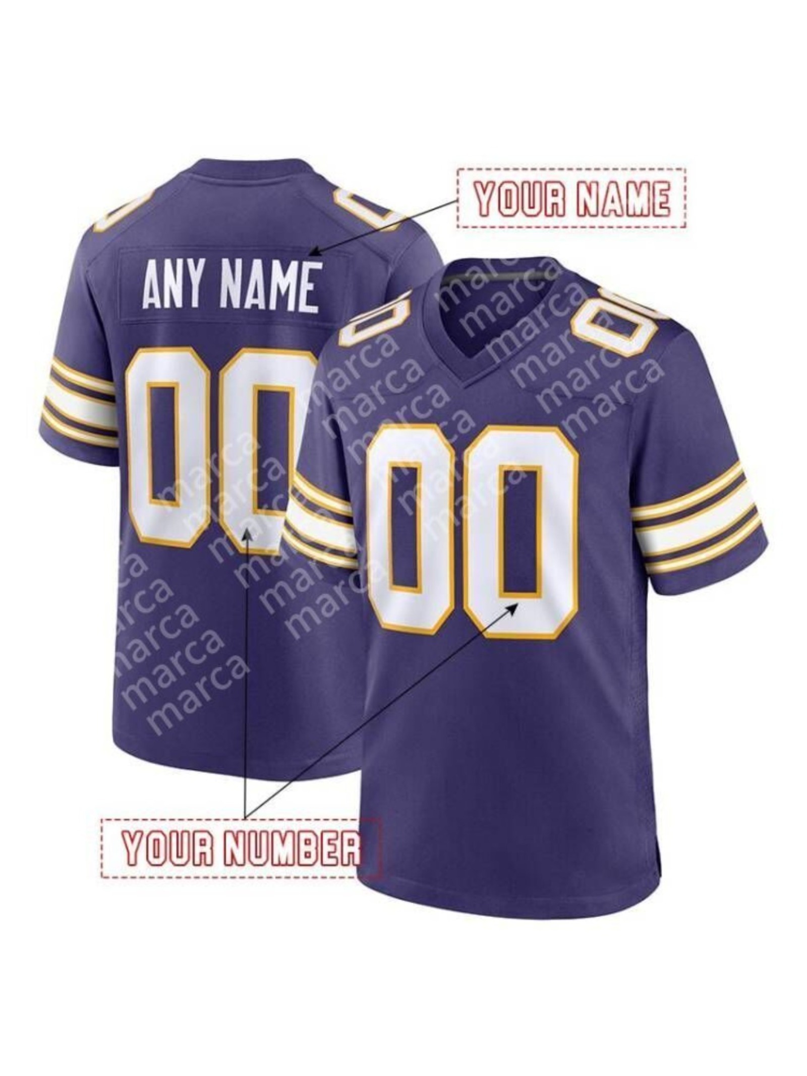 Custom Justin Jefferson Football Jersey McCarthy Hockenson Smith Embroidered Polyester Jersey for fans and lovers11