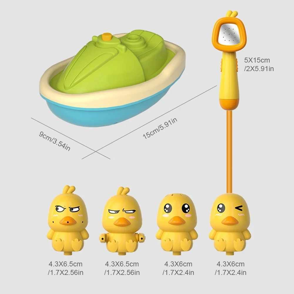 Duck Bath Toys for Toddlers Bathtub Water Spray Baby Bath Toy Cute Electric Bathroom Bathing Toys for Kids Ideal Birthday Gifts C250915