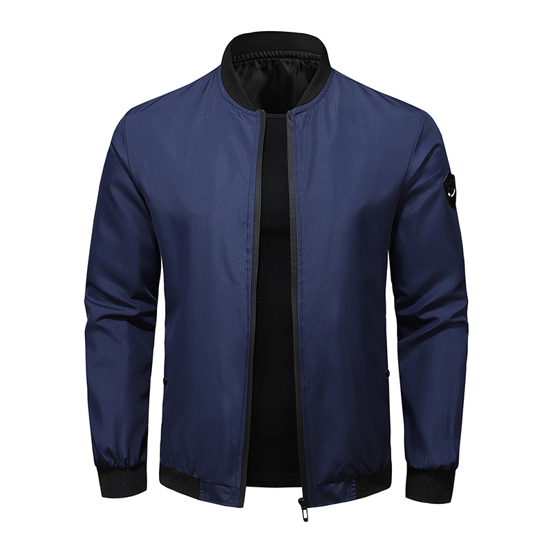 Free shipping new men's casual jacket autumn fashion versatile solid color jacket with multiple colors to choose from hot selling