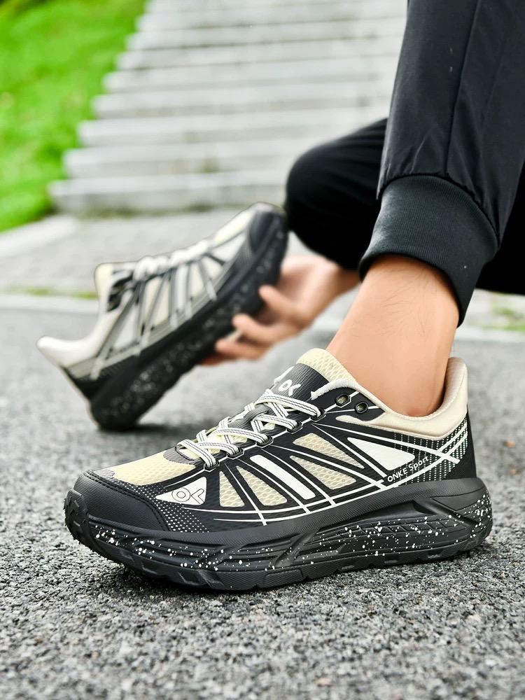 ONKE Autumn Breathable Lightweight Sports Men's Mesh Thick Sole Shock Absorption Wear-resistant Professional Running Shoes Women's Model
