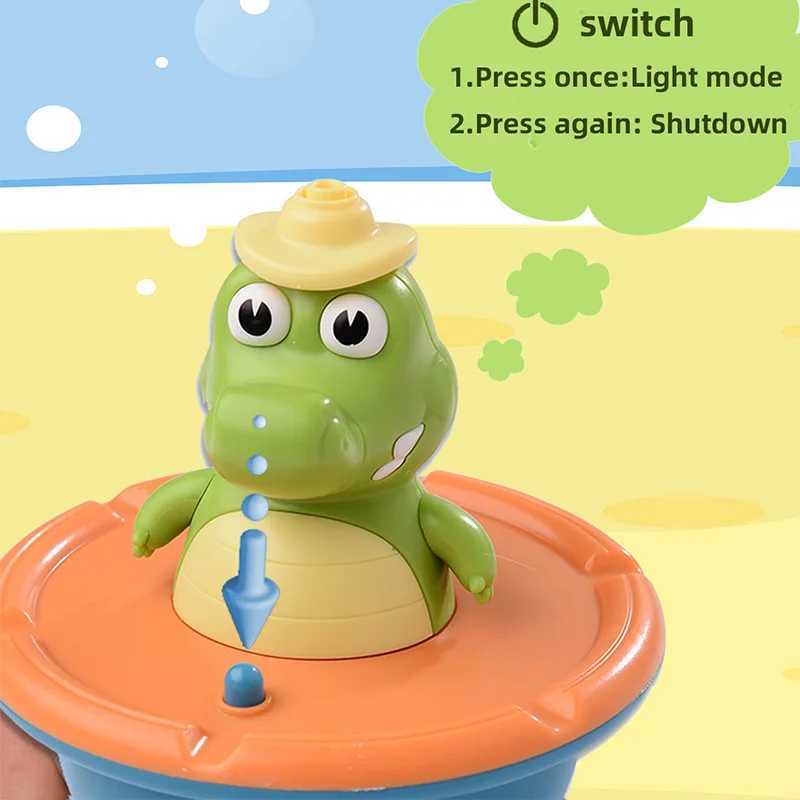 Funny Bath Reptile Toy For Kids With Replaceable Nozzles Waterproof Childrens Favorite Bathing Play C250915