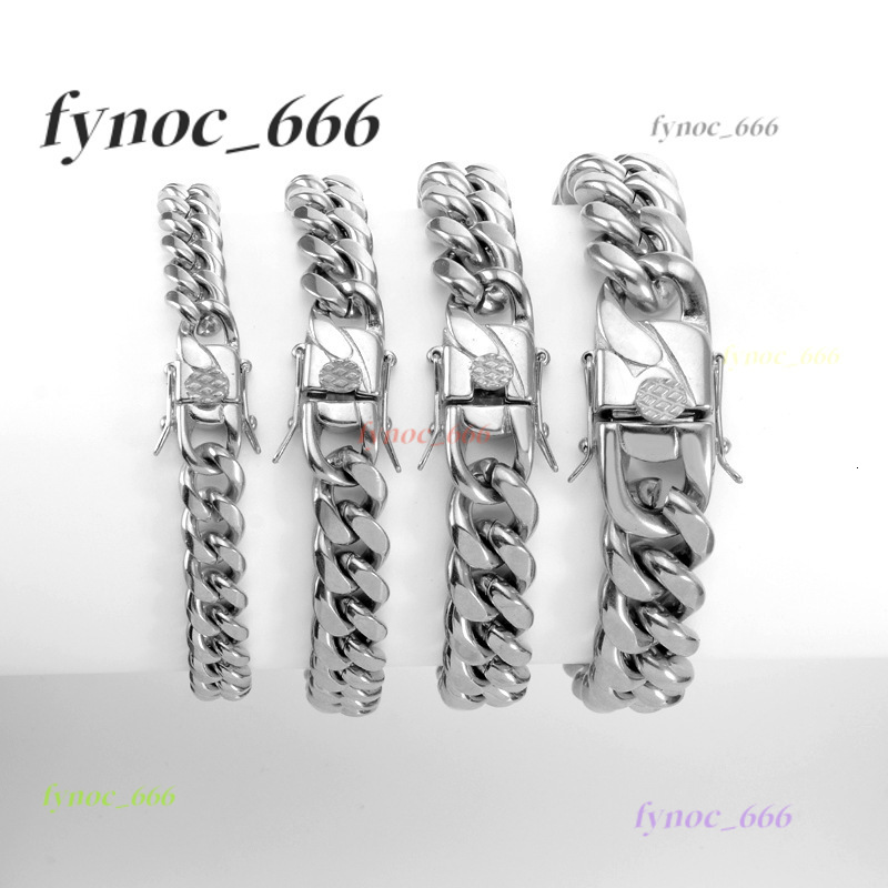 Faucet Chain Necklace Miami Cuba Silver Stainless Steel Trendy Men 6mm 8mm10mm12mm 14mm 16mm 18mm Gold Cuban Link Chain 1pcopp