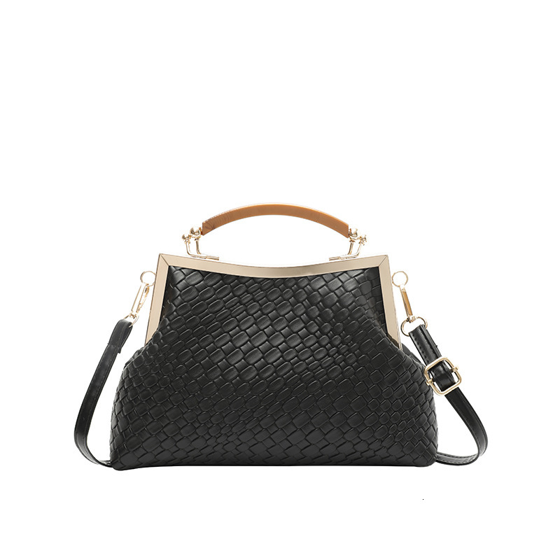 Luxury Brand Designer Bag 2025 Autumn New Fashion Women's Bag With Embossed Handle, Clip Buckle, Shell Bag, Fashionable And Elegant Single Should