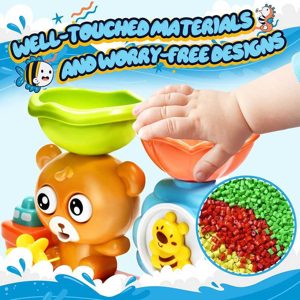 Baby Bath Toy Wall Sunction Cup Track Water Games Children Bathroom Monkey Caterpilla Bath Shower Toy for Boys Girls Kids Gifts C250915