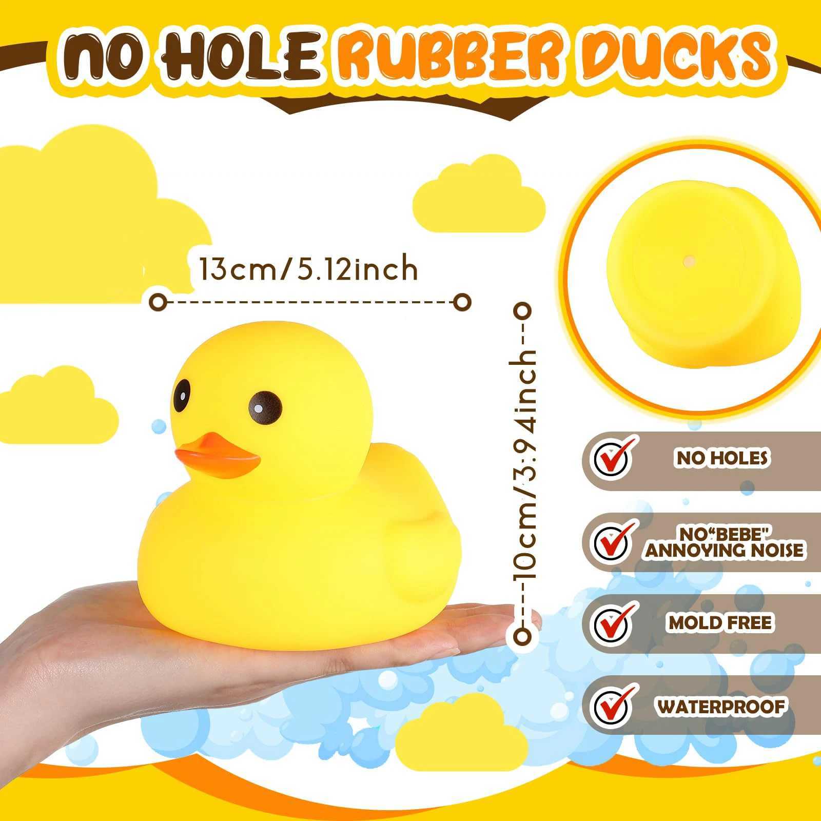 689 Inch Giant Rubber Duck Big Rubber Duck Large Duckling Bath Toy with Squeaky Sound for Summer Baby Shower Birthday Party C250915