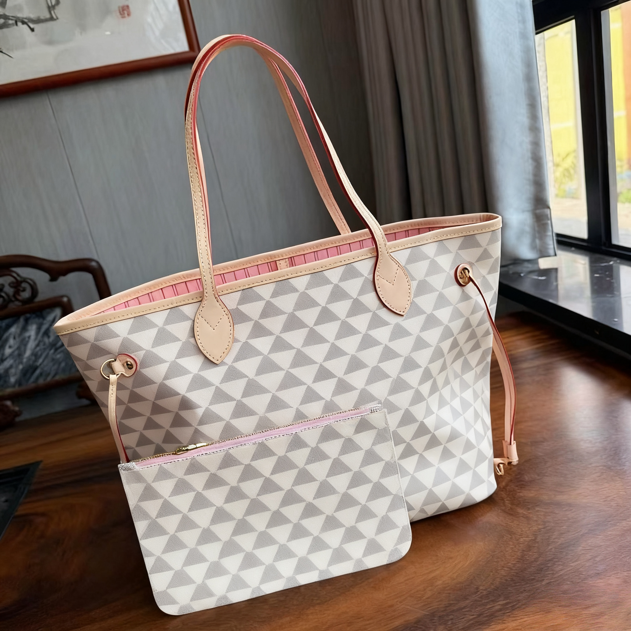 MM size 40156/M40995 Luxurys Designer Bag Enbossed Flower Women Handbag Shoulder Bags Fashion Composite Clutch Tote Bag Female backpack Purse Wallet