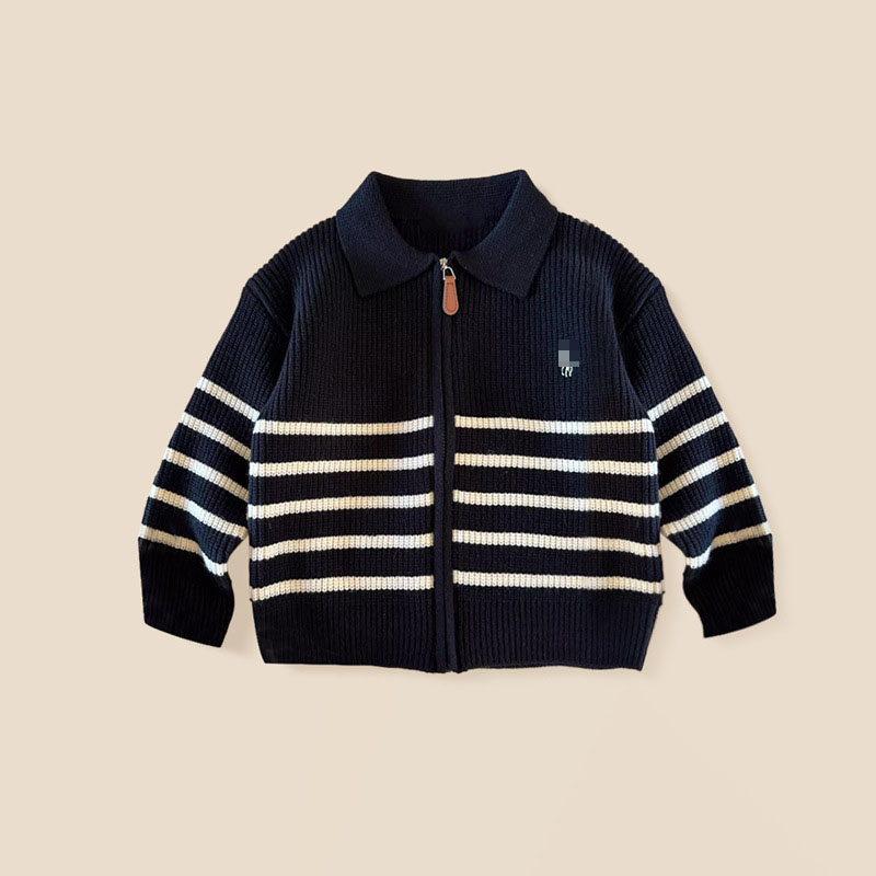 Baby POLO Sweater Kids Knit Cardigan Boys Girls Sweaters Jackets Childrens Coat Childrens Clothing L251104