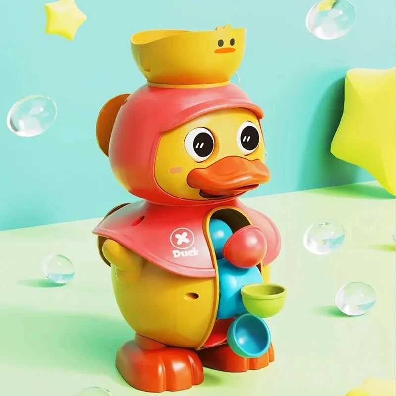 Kids Shower Bath Toys Cute Duck Bathtub Toys for Toddlers 14 Years Old with Rotating Water Wheels Bathroom Power Suction Water C250915